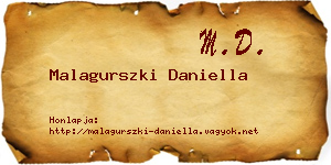 Malagurszki Daniella névjegykártya